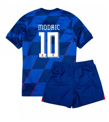 Croatia Luka Modric #10 Replica Away Stadium Kit for Kids Euro 2024 Short Sleeve (+ pants)